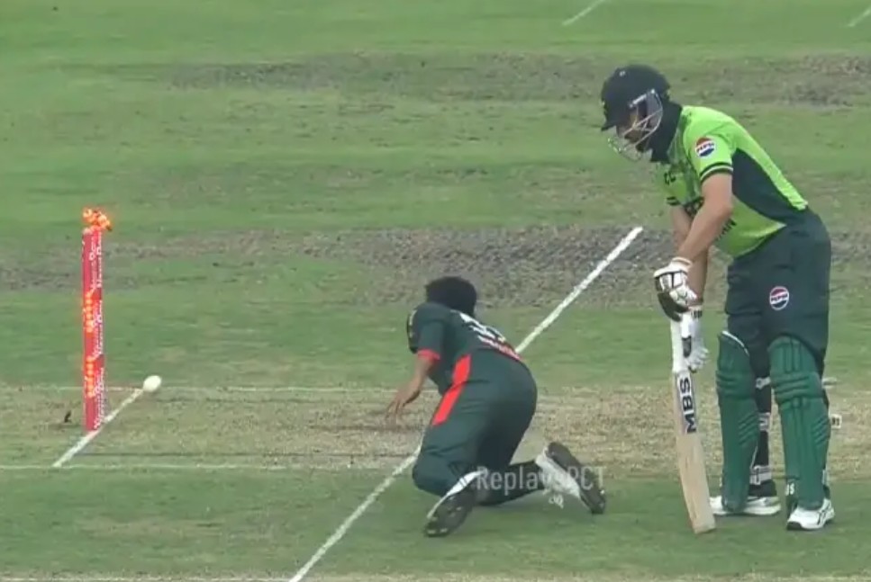 రనౌట్‌పై వివాదం.. వైరల్ అయిన ఘటన